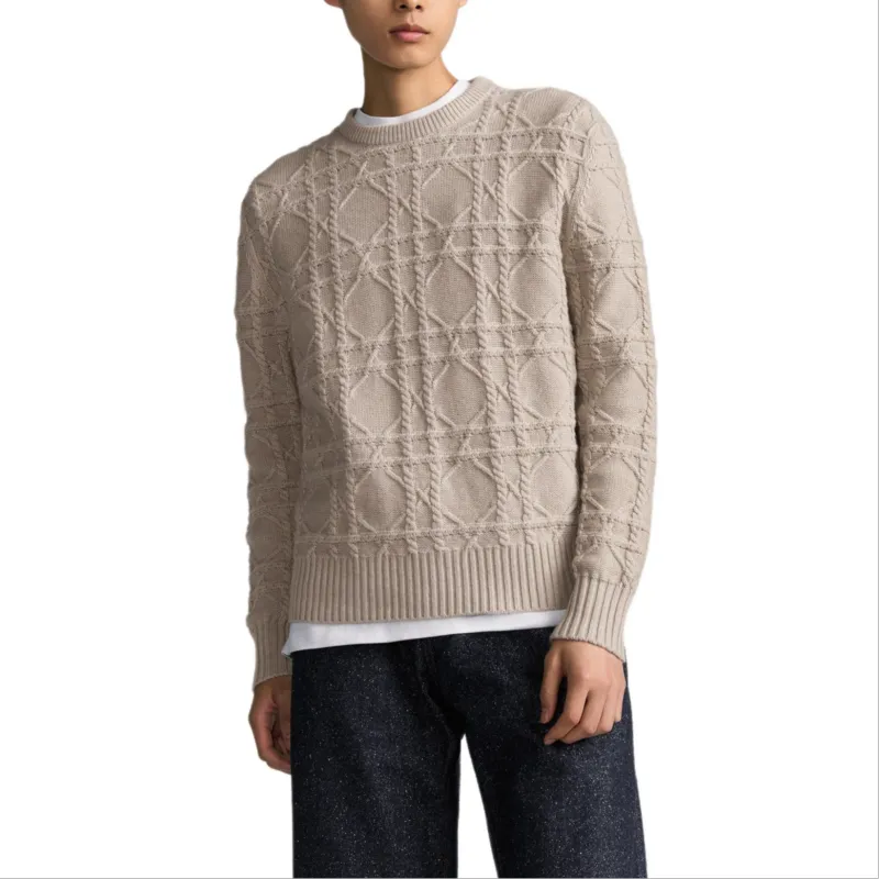 DIOR Icon FW24 Cashmere Sweater Men's Beige-3