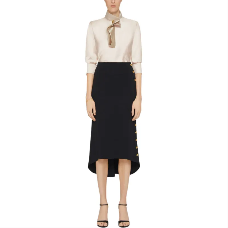 Givenchy Punto Milano Button Detailed Skirt-1