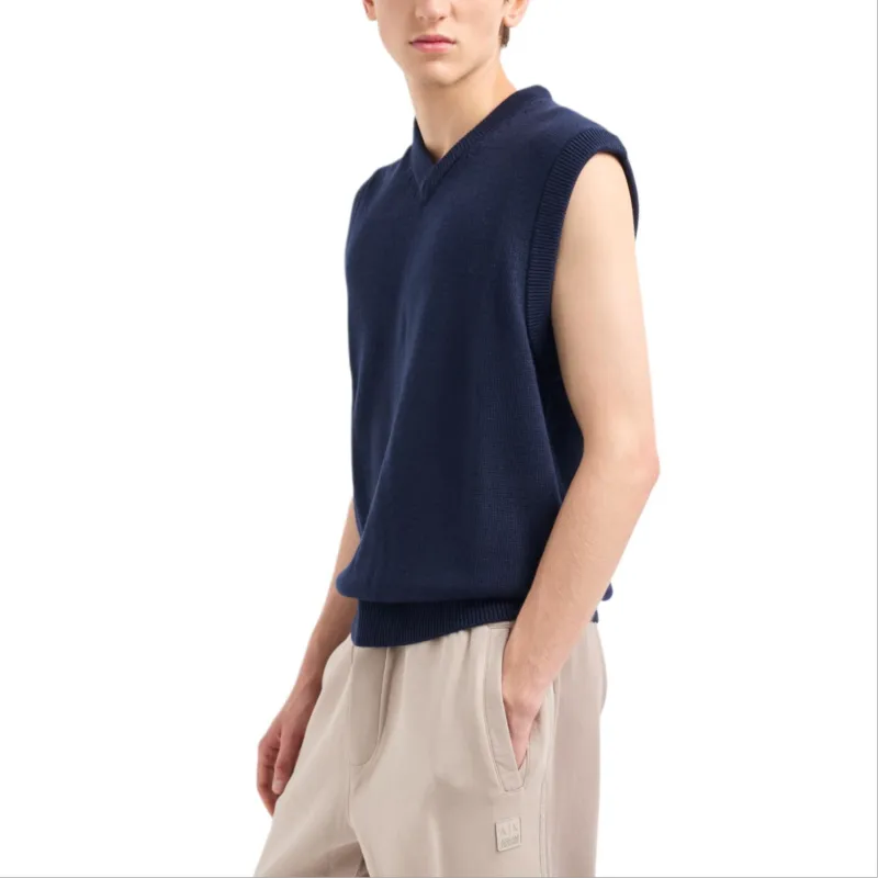 ARMANI EXCHANGEAE FW24 Tank Tops Men's Blue-3