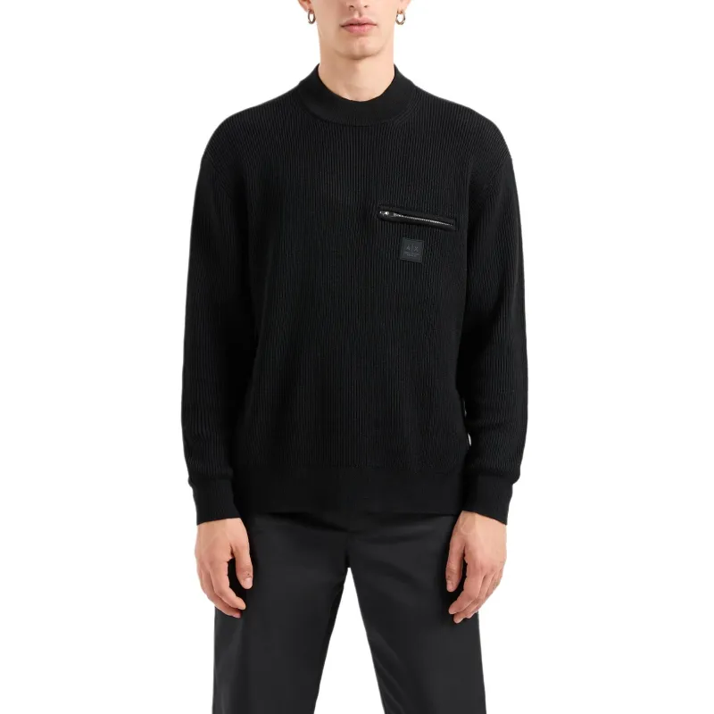 ARMANI EXCHANGEAE FW24 Sweater Men's Black-2