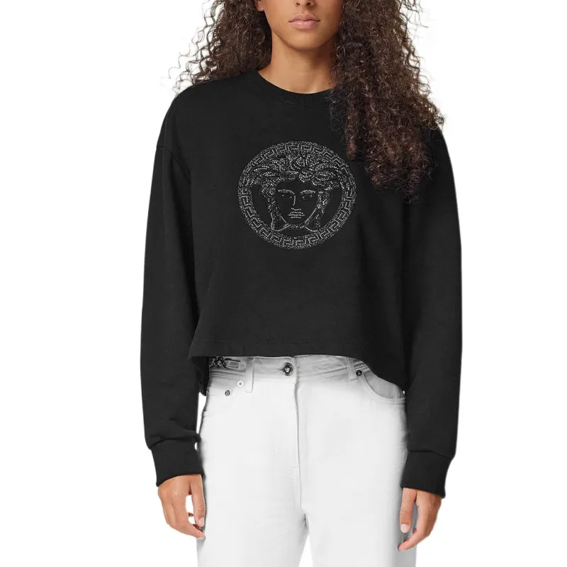 VERSACE Embellished Round Neck Sweatshirt-2