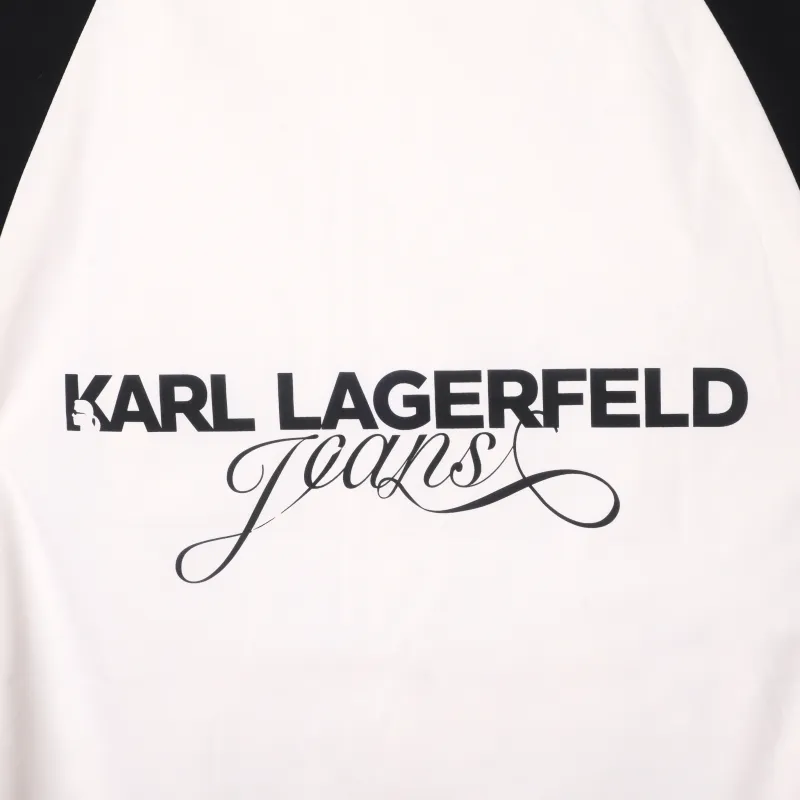 KARL LAGERFELD Jackets Coats Men's Black White-4