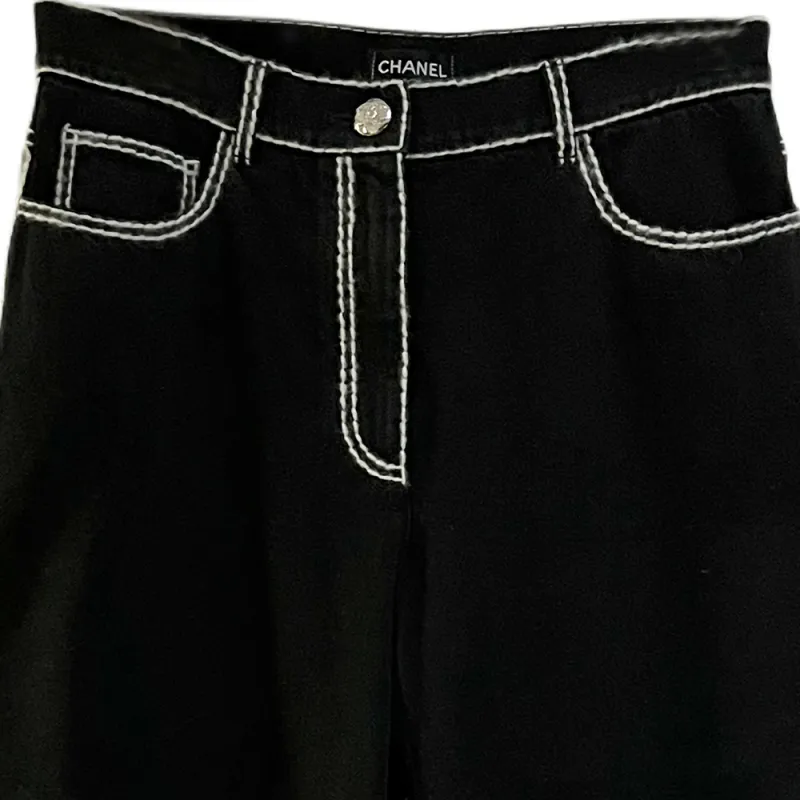 CHANEL FW24 Casual Pants Women's Black-2