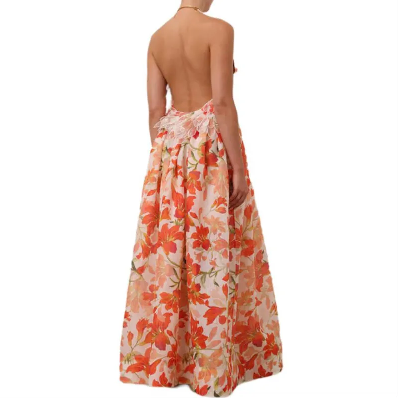 Zimmermann Tranquillity Halterneck Gown-3