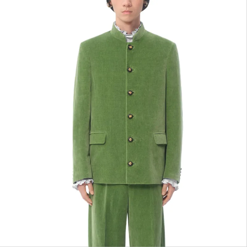 RED VALENTINO Buttoned Long Sleeved Jacket-1