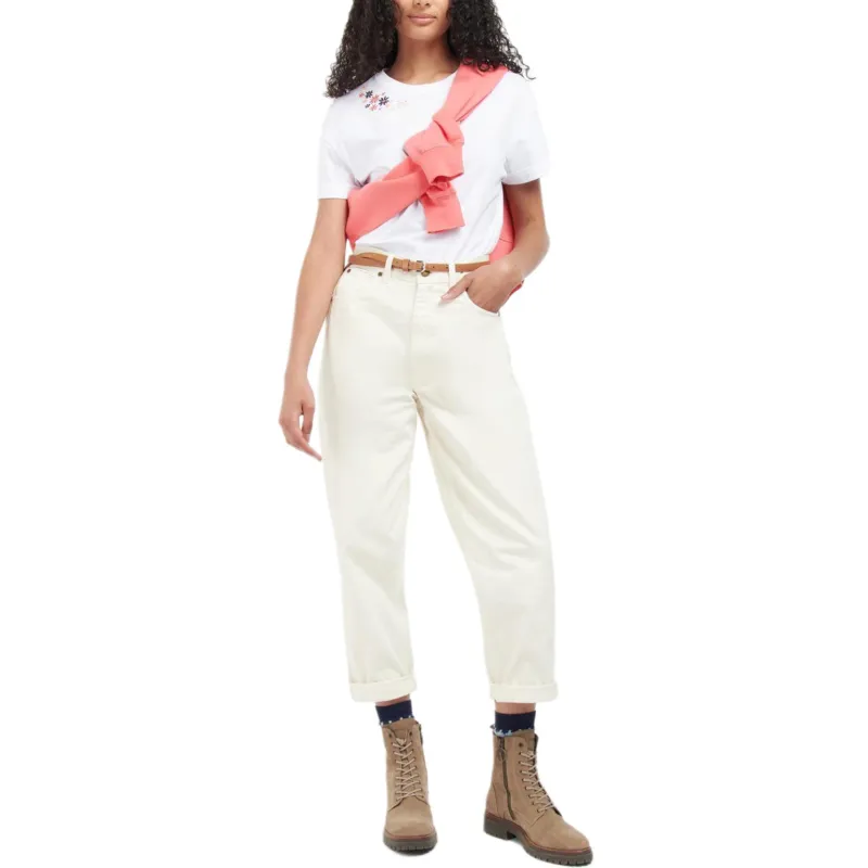 BARBOUR Regular T-Shirt Women's White-1