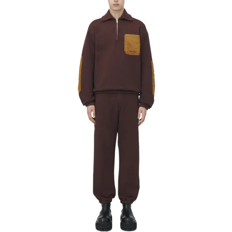 McQ Alexander McQueen Logo Embroidered Half Zip Sweatshirt-1