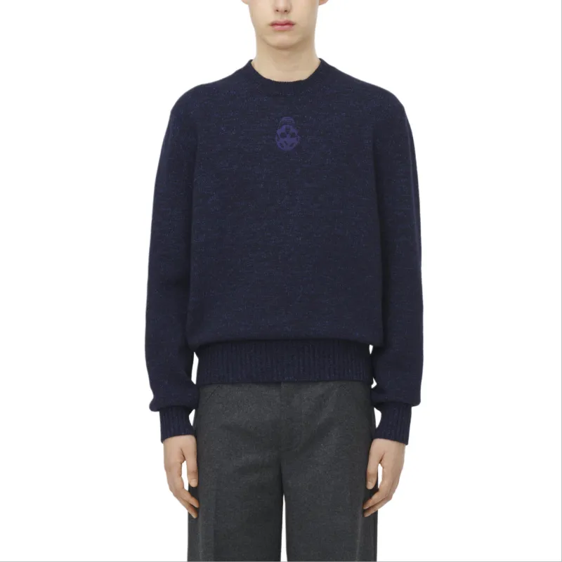 Alexander McQueen Skull Embroidered Crewneck Jumper-2