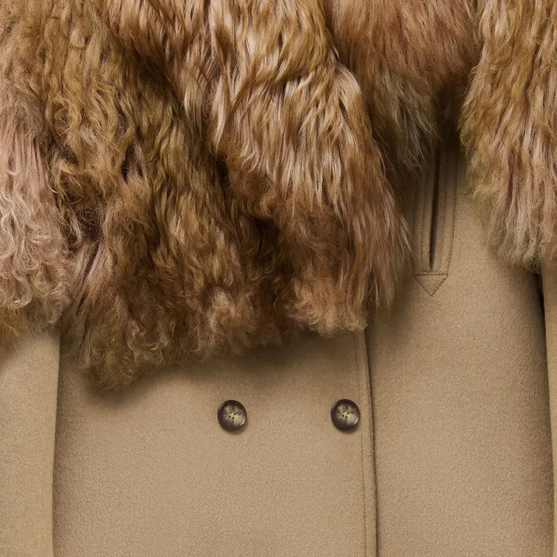 Alexander McQueen FW24 Coats Women's Camel-6