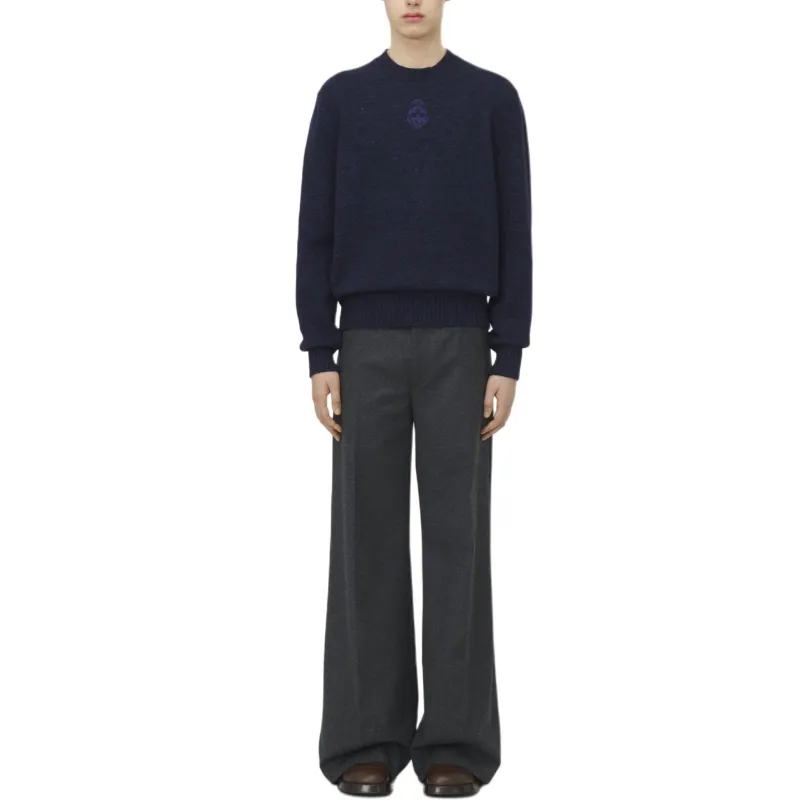 Alexander McQueen Skull Embroidered Crewneck Jumper-1