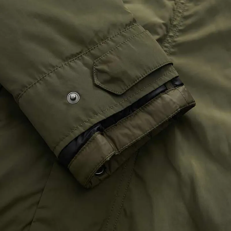 YVES SALOMON Down Jacket Men's Green-4
