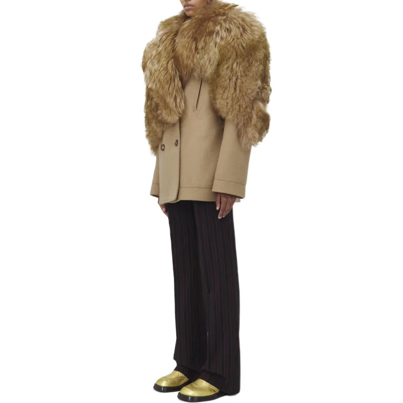 Alexander McQueen FW24 Coats Women's Camel-5