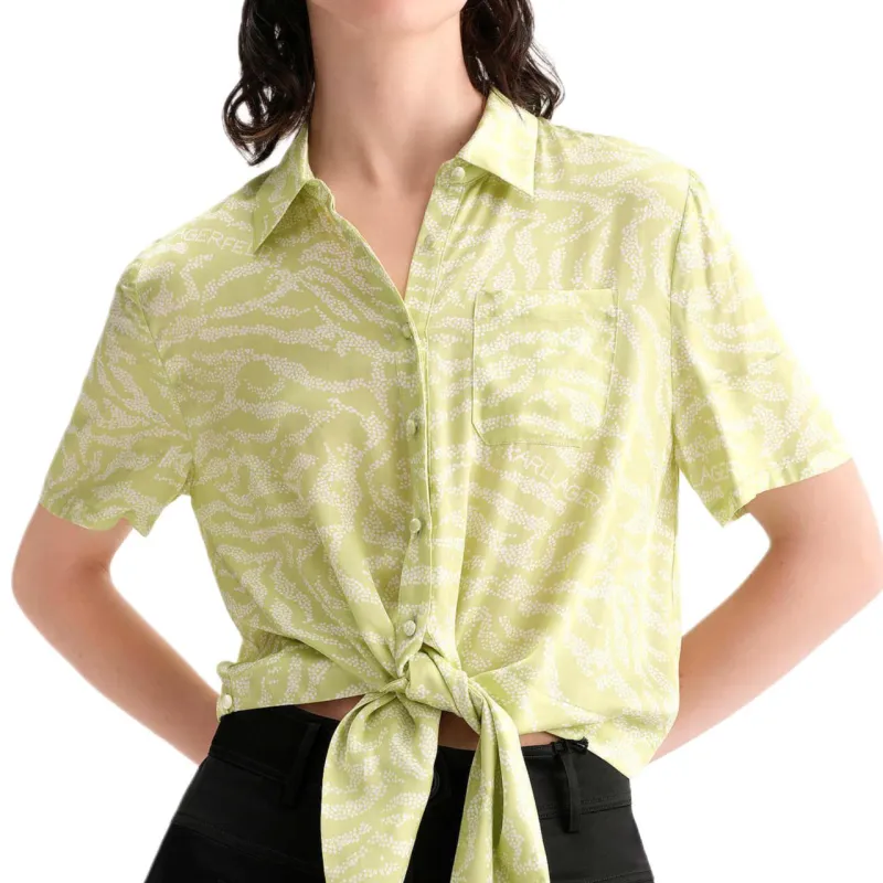 KARL LAGERFELD SS23 Shirt Women's Yellow-4