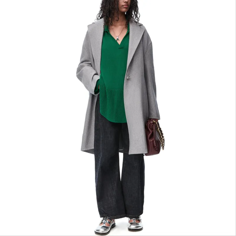 LOEWE SS25 Women's Pre Selection Collection Coat Women's Gray-2
