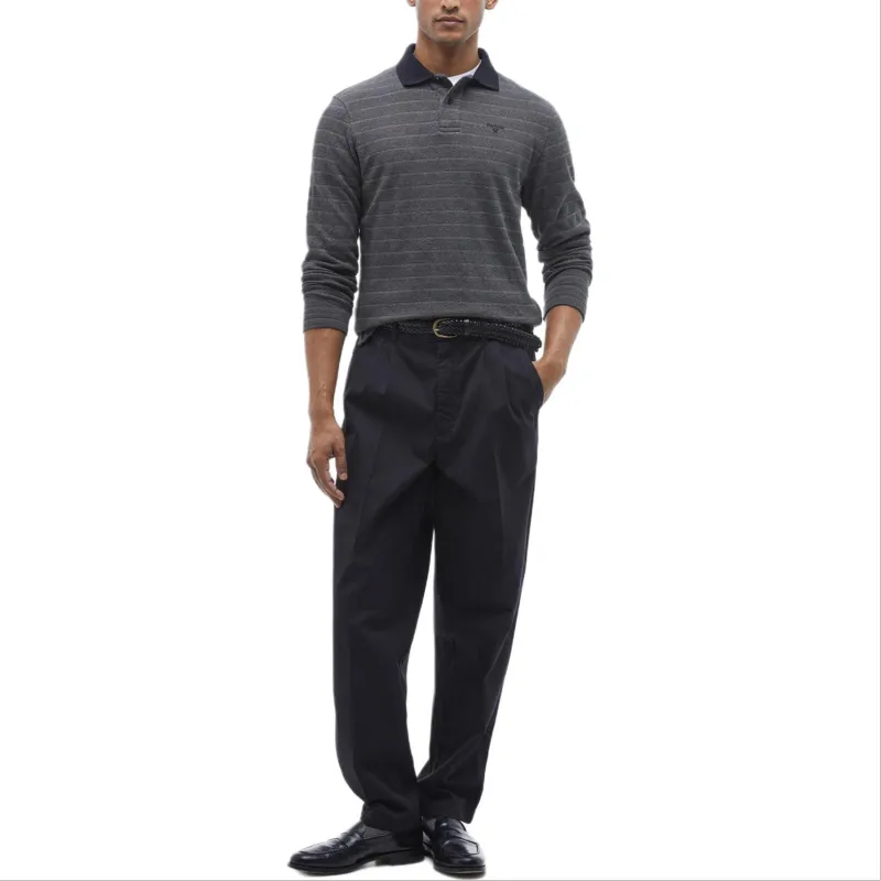 BARBOUR FW24 Polo Shirt Men's Black-1