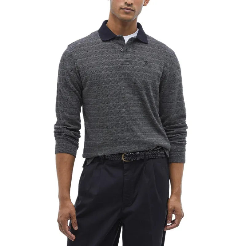 BARBOUR FW24 Polo Shirt Men's Black-2