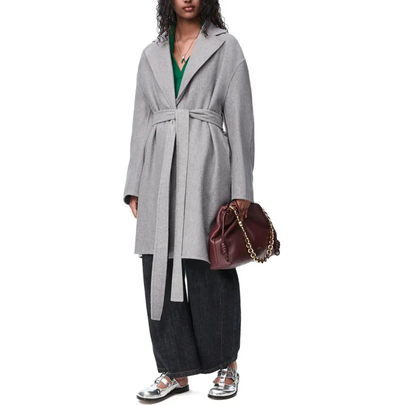 LOEWE SS25 Women's Pre Selection Collection Coat Women's Gray-1