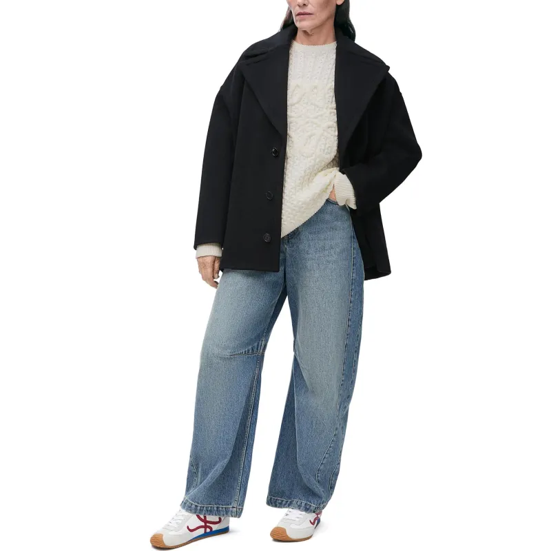 LOEWE SS25 Women's Pre Selection Collection Coats Women's Black-1