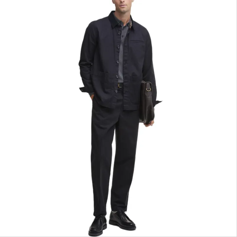 BARBOUR Cole FW24 Shirt Men's Marine Blue-1