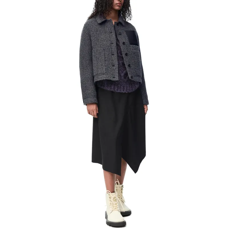 LOEWE Wool Jacket 'Dark Grey'-3