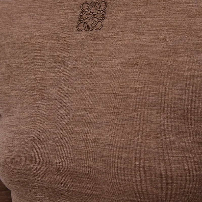 LOEWE Long Sleeve Top 'Chocolate Brown'-4