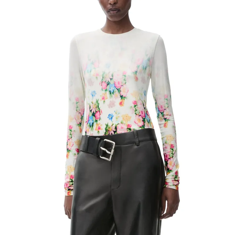 LOEWE Floral Printed Long Sleeved Top-2