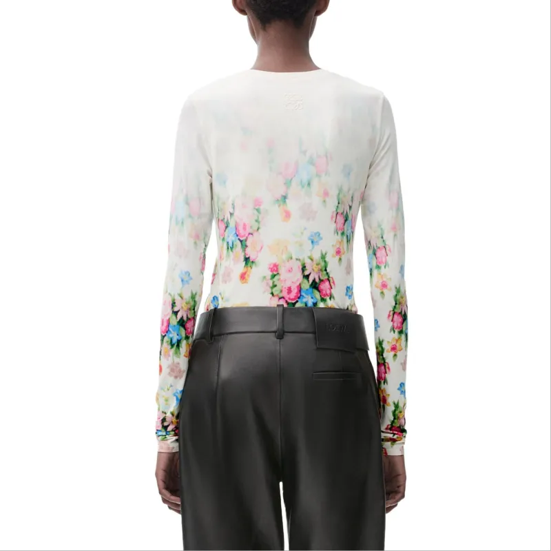 LOEWE Floral Printed Long Sleeved Top-3