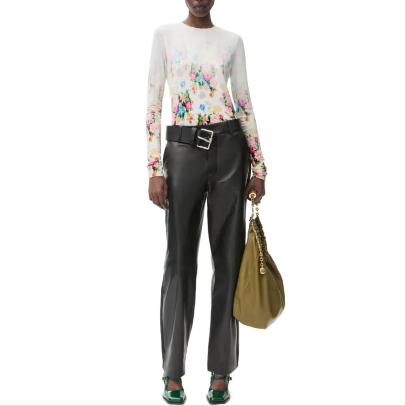 LOEWE Floral Printed Long Sleeved Top-1