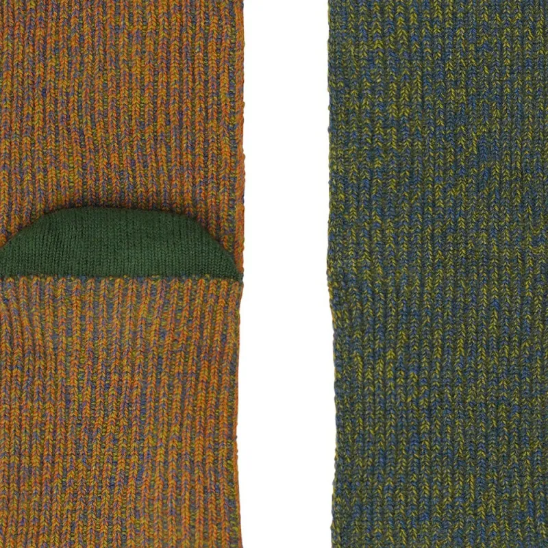 Homme Plissé Issey Miyake FW24 Knee-High Socks Men's 1 Pack Green-1