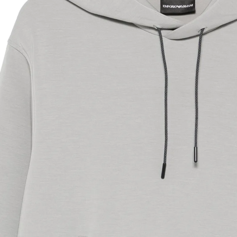 EMPORIO ARMANI Long Sleeved Drawstring Hoodie-5