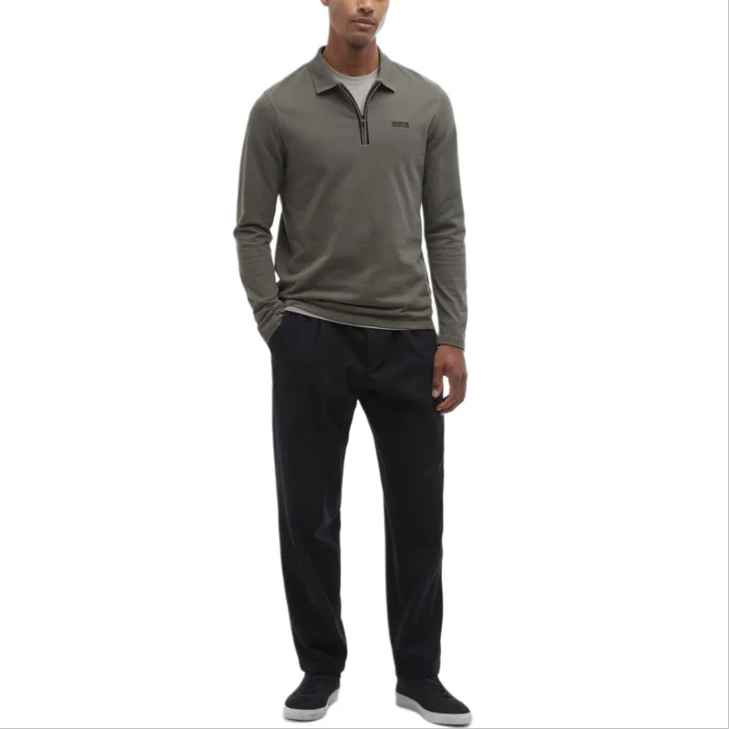 BARBOUR FW24 Polo Shirt Men's Green-1