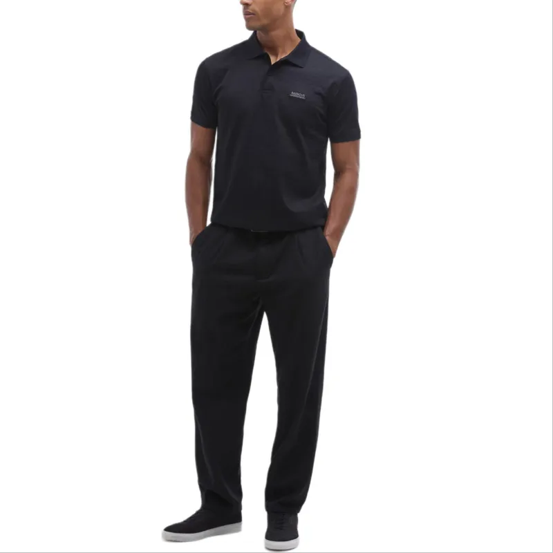 BARBOUR FW24 Polo Shirt Men's Black-1