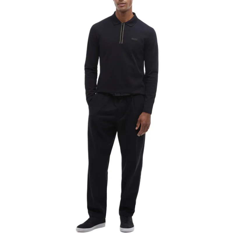 BARBOUR FW24 Polo Shirt Men's Black-1