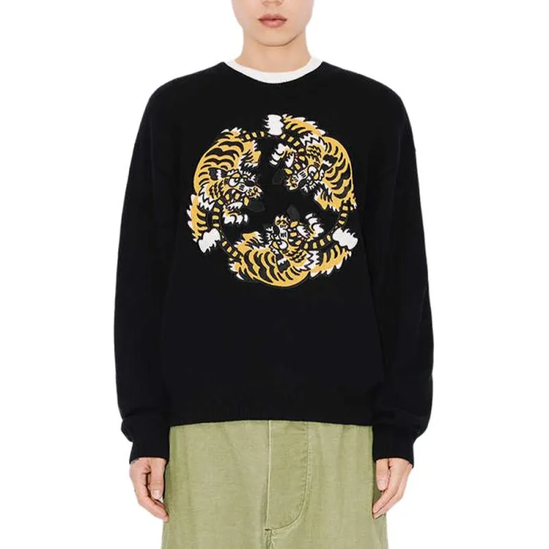 KENZO Tiger Embroidered Crewneck Jumper-2