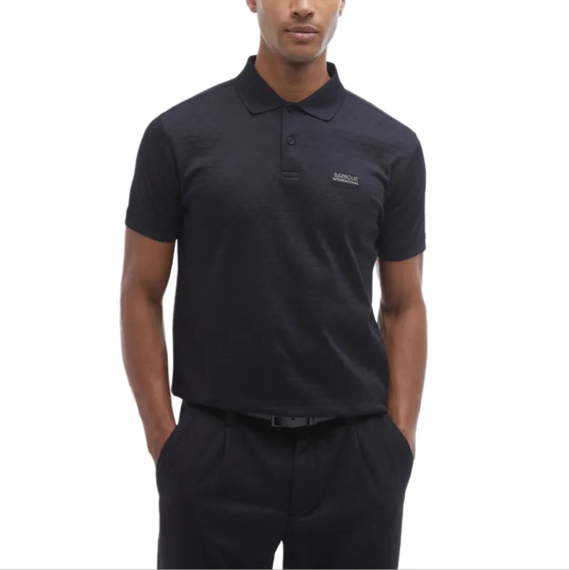 BARBOUR FW24 Polo Shirt Men's Black-2