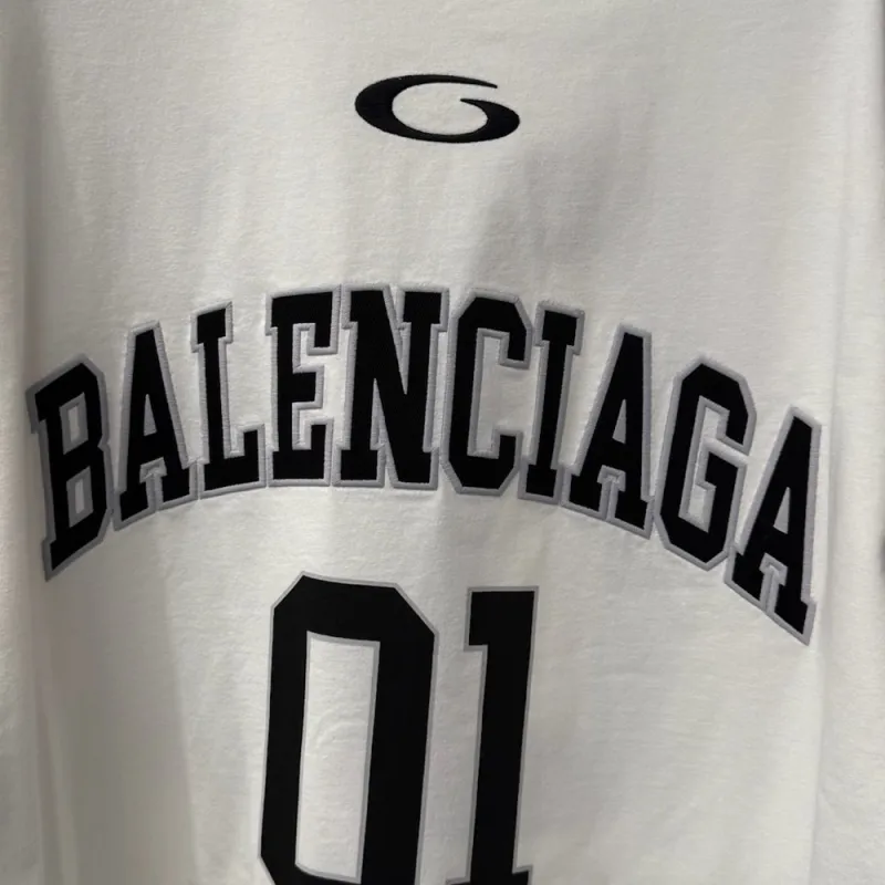 Balenciaga SS25 T-Shirt Loose Fit Style Men's White-4