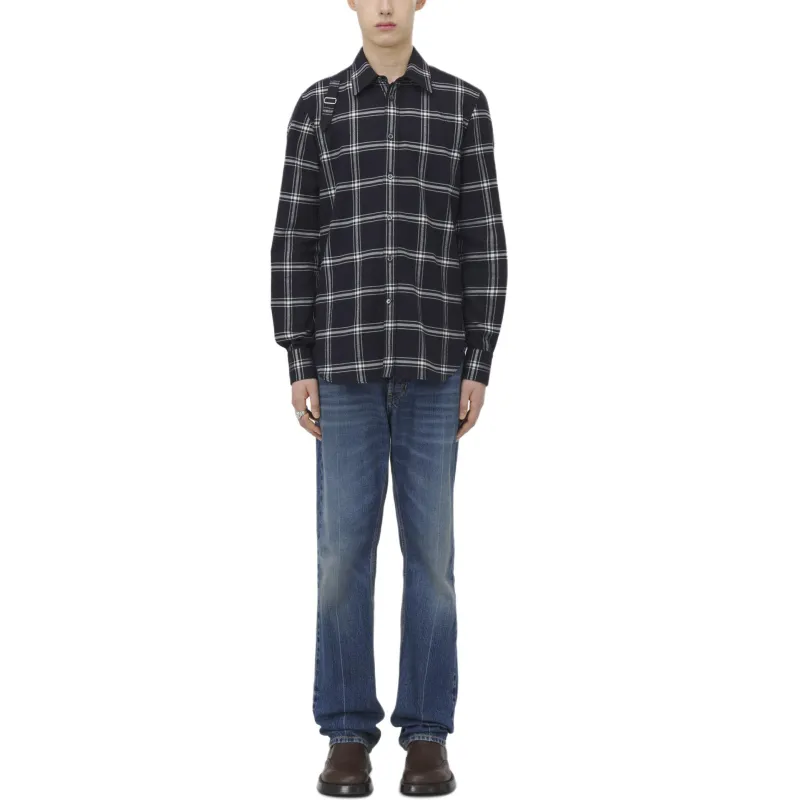Alexander McQueen Plaid Harness Shirt-1