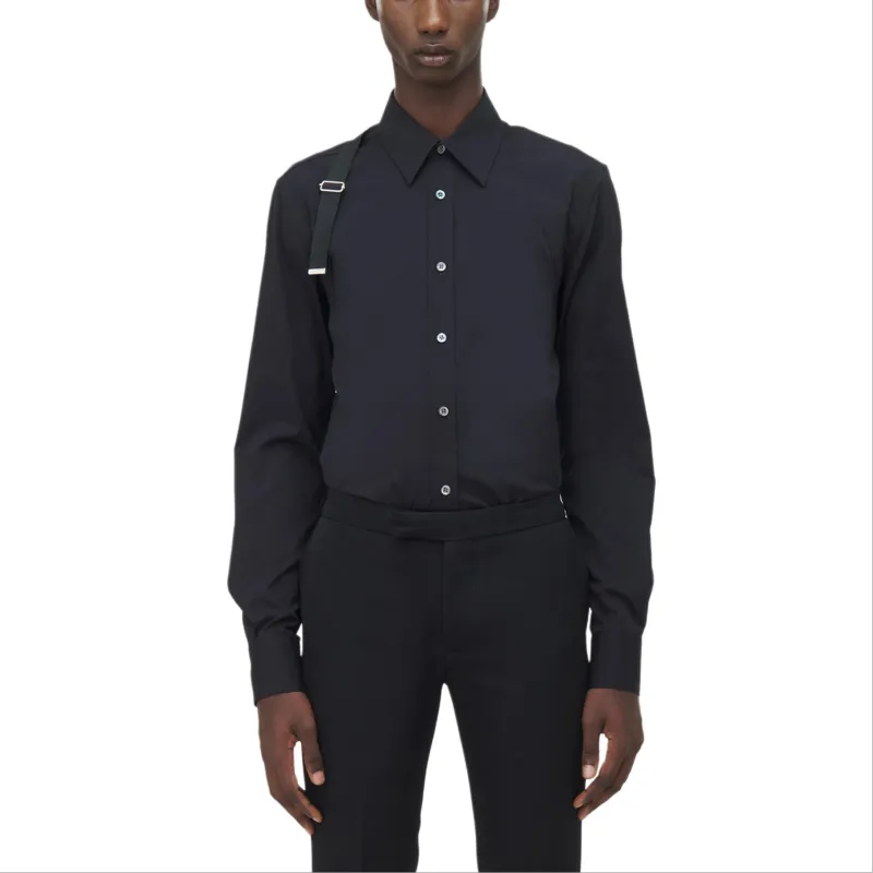 Alexander McQueen FW24 Shirt Men's Black-2