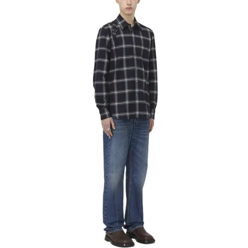 Alexander McQueen Plaid Harness Shirt-3