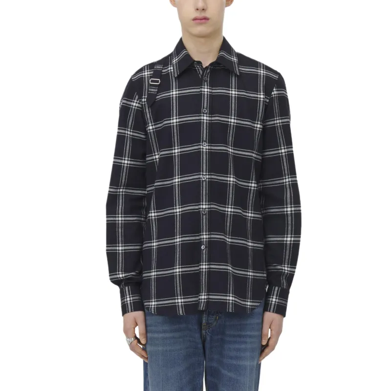 Alexander McQueen Plaid Harness Shirt-4