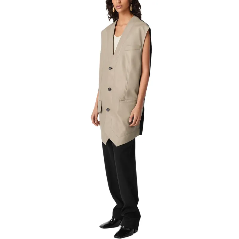 Bottega Veneta SS25 Vest Women's Khaki-2