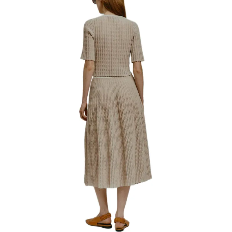Antonino Valenti Knit Long Skirt Women's Khaki-1