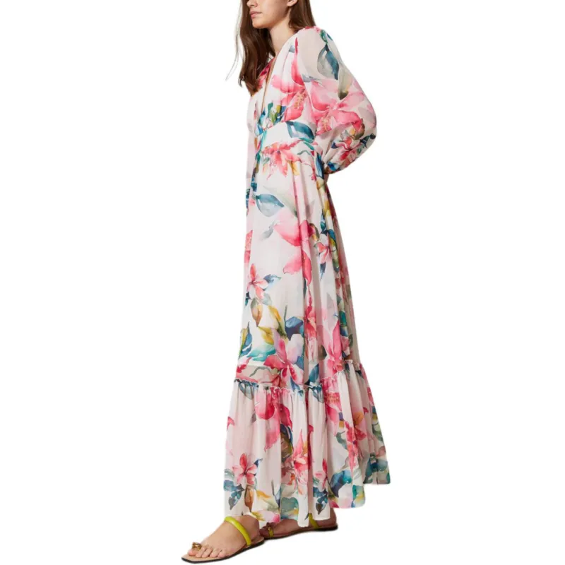 Twinset Floral print Maxi Dress-3
