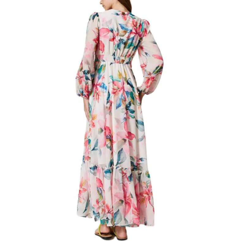 Twinset Floral print Maxi Dress-2