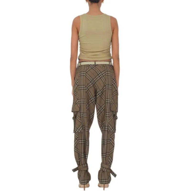Burberry SS25 Cargo Pants Women's Shrub Color-3