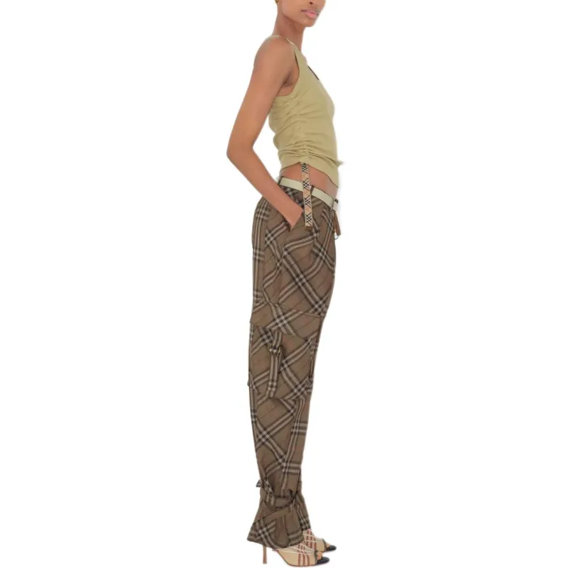 Burberry SS25 Cargo Pants Women's Shrub Color-4