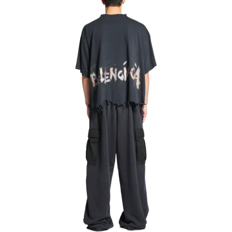 Balenciaga Faded T shirt-4