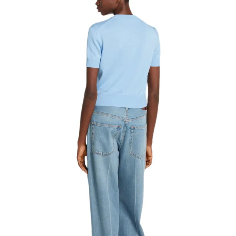 GUCCI FW25 Regular T Shirt Women's Sky Blue-2