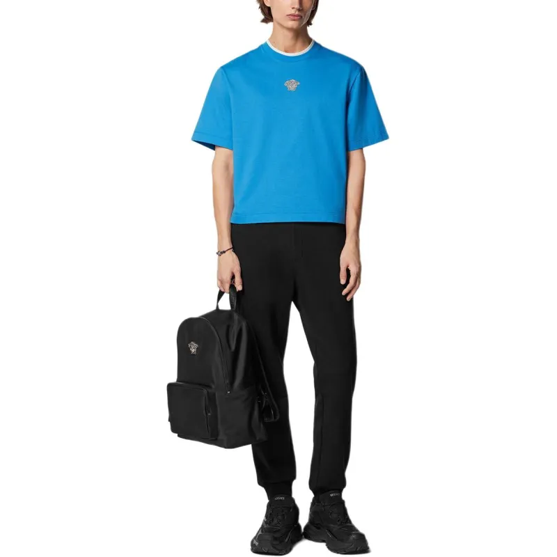 VERSACE Medusa embroidered T shirt-1