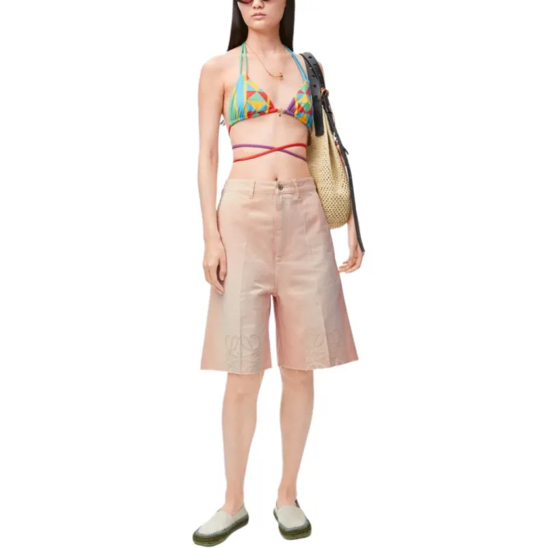 LOEWE Anagram Shorts 'Light Pink'-1
